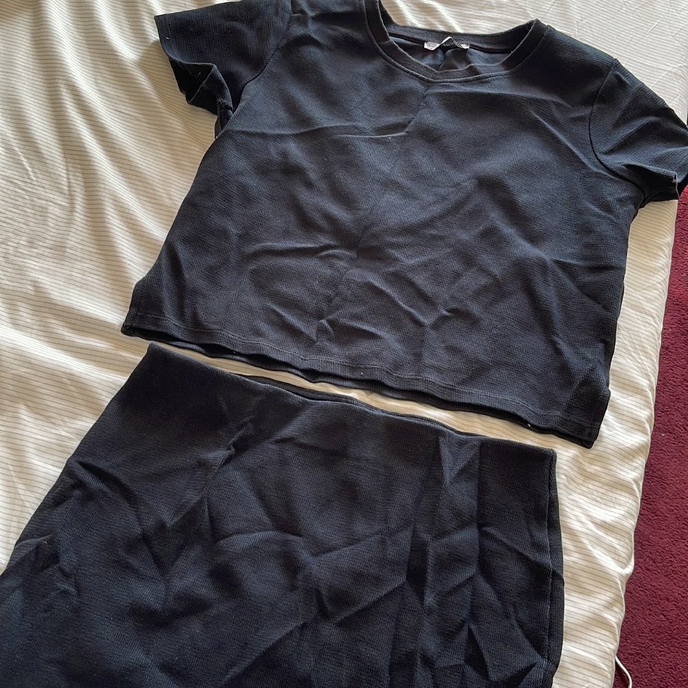 ZARA Trafaluc Quilted Mini Co ord
